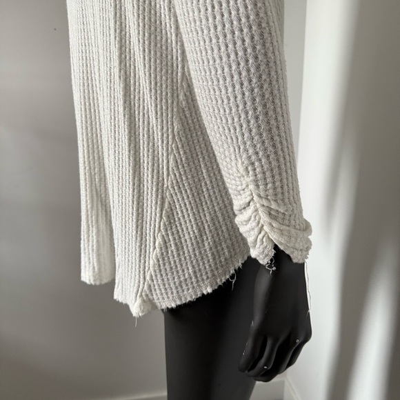 Free People Cold Shoulder Thermal Top - Ivory - Size S - Picture 8 of 8